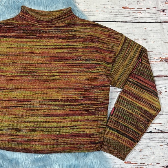 Anthropologie The Upside Nitara Marled Mockneck Arrow Sweater - Picture 9 of 11